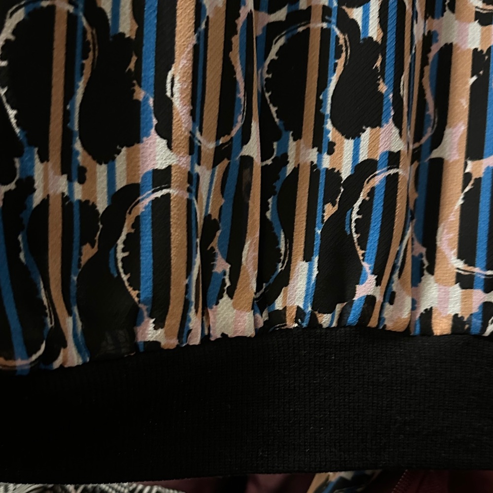 BCBGMaxAzria Multicolor Patterned Bomber Jacket - Picture 5 of 5